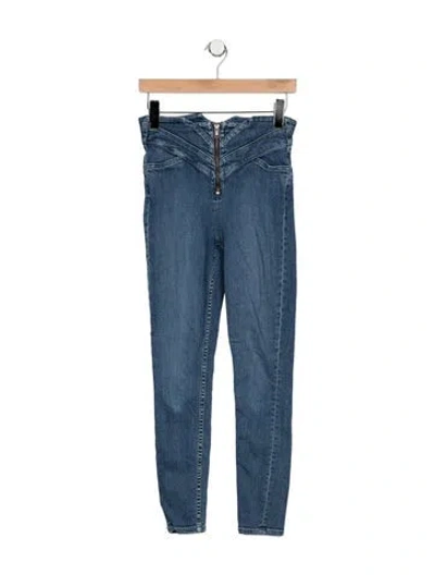 Pre-owned Grlfrnd High-rise Skinny Leg Jeans In Blue
