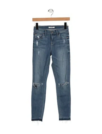 Pre-owned Grlfrnd High-rise Skinny Leg Jeans In Blue