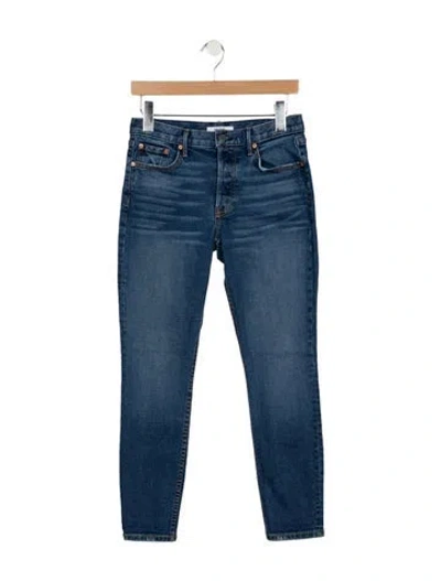 Pre-owned Grlfrnd High-rise Skinny Leg Jeans In Blue