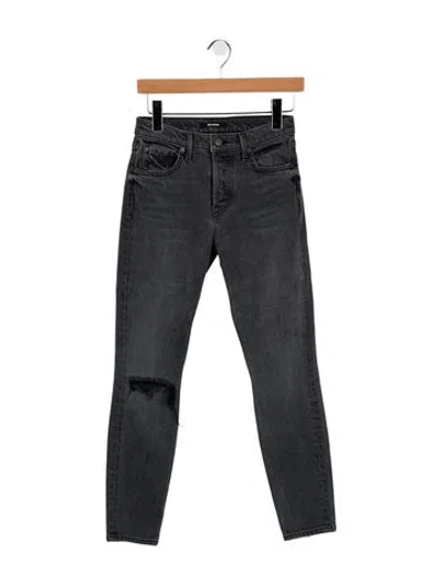 Pre-owned Grlfrnd High-rise Skinny Leg Jeans In Gray