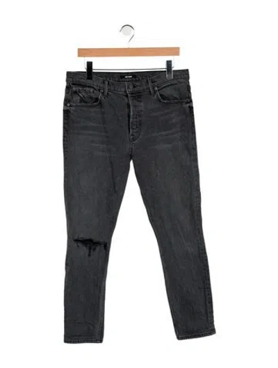 Pre-owned Grlfrnd High-rise Skinny Leg Jeans In Gray