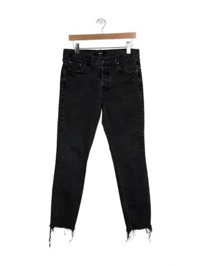 Pre-owned Grlfrnd High-rise Skinny Leg Jeans In Grey
