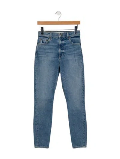 Pre-owned Grlfrnd High-rise Skinny Leg Jeans W/ Tags In Blue