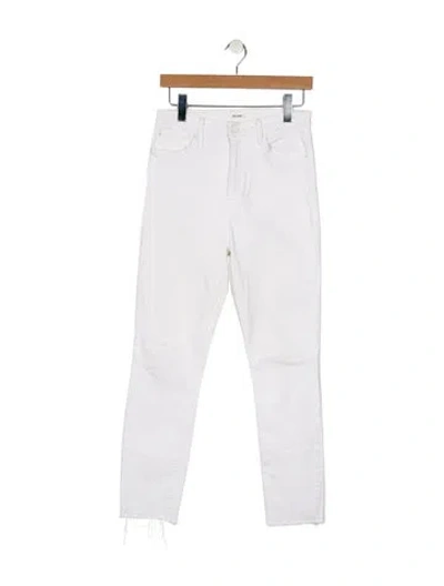 Pre-owned Grlfrnd High-rise Skinny Leg Jeans In White