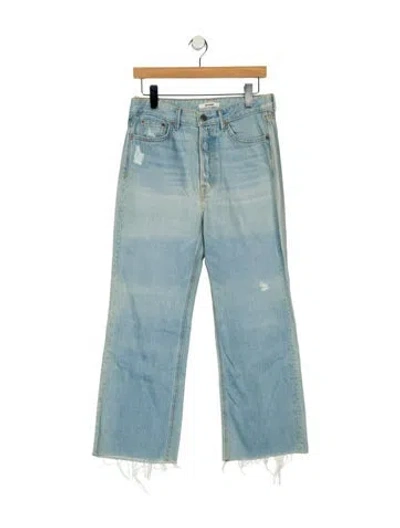 Pre-owned Grlfrnd High-rise Straight Leg Jeans In Blue