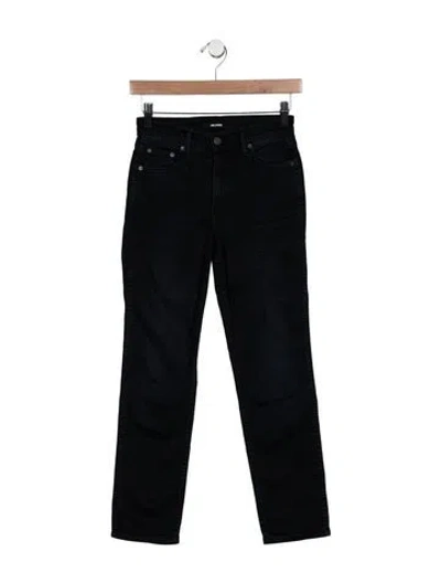 Pre-owned Grlfrnd High-rise Straight Leg Jeans In Blue