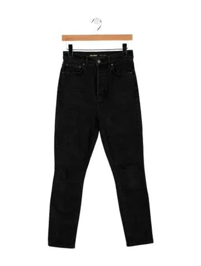 Pre-owned Grlfrnd High-rise Straight Leg Jeans In Blue