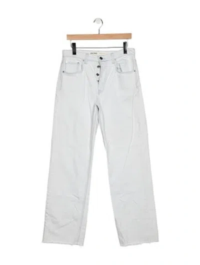 Pre-owned Grlfrnd High-rise Straight Leg Jeans In Blue