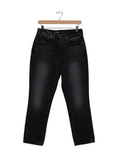 Pre-owned Grlfrnd High-rise Straight Leg Jeans In Blue