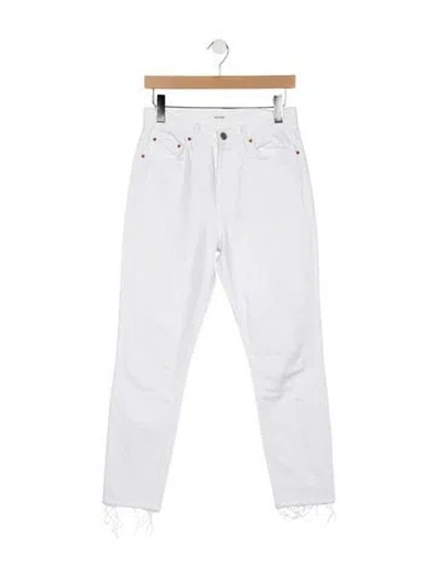 Pre-owned Grlfrnd High-rise Straight Leg Jeans In Blue