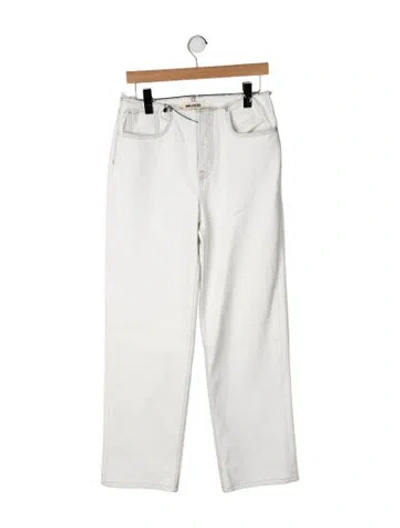 Pre-owned Grlfrnd High-rise Straight Leg Jeans In Green