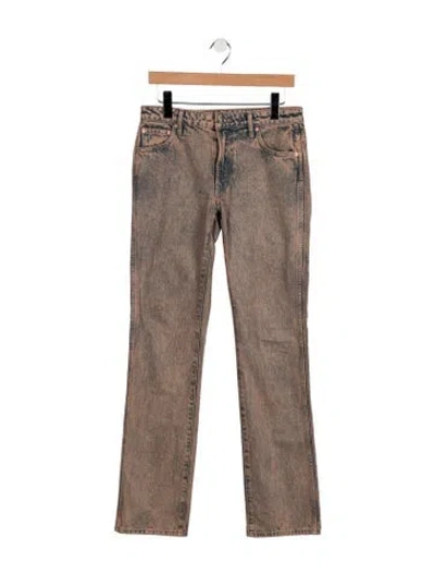 Pre-owned Grlfrnd High-rise Straight Leg Jeans In Multicolor