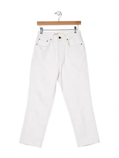 Pre-owned Grlfrnd High-rise Straight Leg Jeans In Neutral