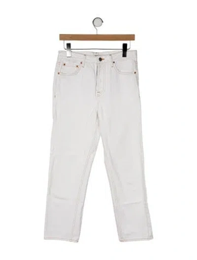 Pre-owned Grlfrnd High-rise Straight Leg Jeans In Neutral