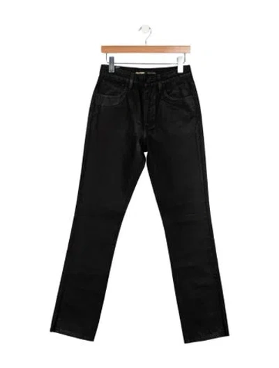 Pre-owned Grlfrnd High-rise Straight Leg Jeans W/ Tags In Black