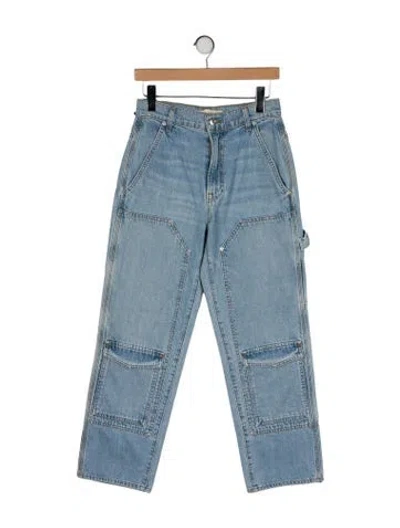 Pre-owned Grlfrnd High-rise Straight Leg Jeans W/ Tags In Blue