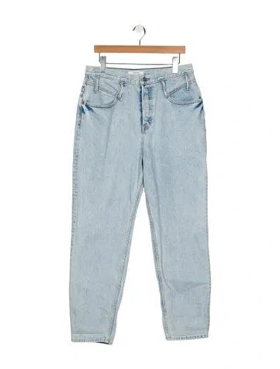 Pre-owned Grlfrnd High-rise Straight Leg Jeans W/ Tags In Blue