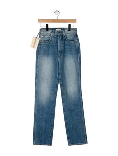 Pre-owned Grlfrnd High-rise Straight Leg Jeans W/ Tags In Blue