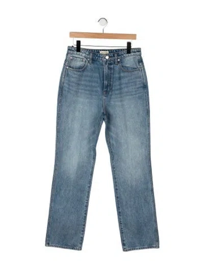Pre-owned Grlfrnd High-rise Straight Leg Jeans W/ Tags In Blue
