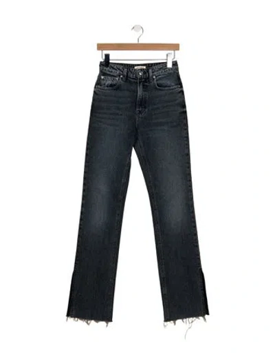 Pre-owned Grlfrnd High-rise Straight Leg Jeans W/ Tags In Blue