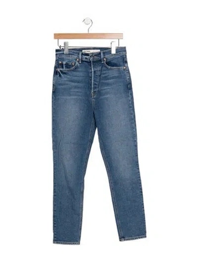 Pre-owned Grlfrnd High-rise Straight Leg Jeans W/ Tags In Blue