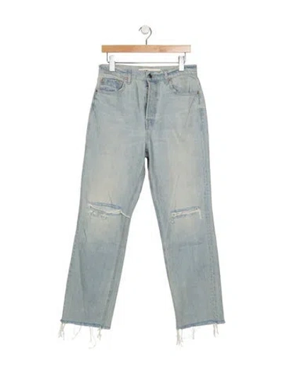 Pre-owned Grlfrnd High-rise Straight Leg Jeans W/ Tags In Blue