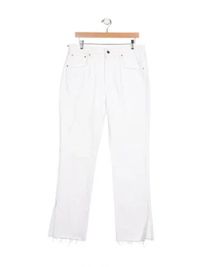 Pre-owned Grlfrnd High-rise Straight Leg Jeans W/ Tags In White