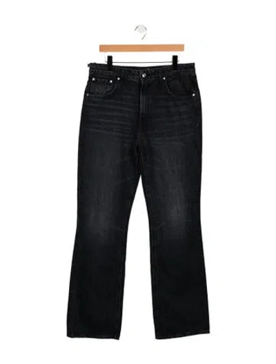 Pre-owned Grlfrnd High-rise Wide Leg Jeans In Black