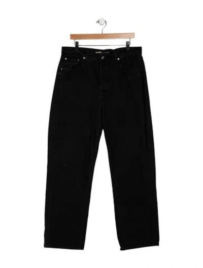 Pre-owned Grlfrnd High-rise Wide Leg Jeans In Black