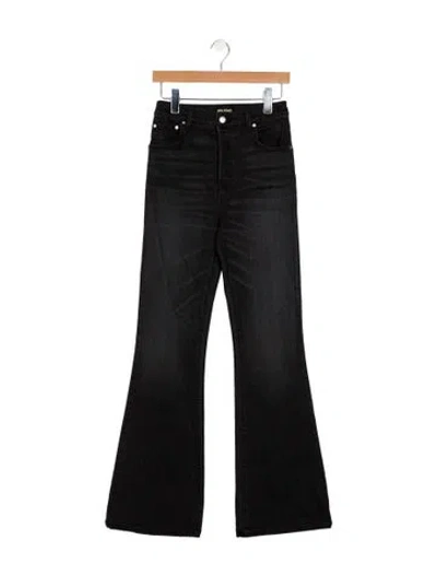 Pre-owned Grlfrnd High-rise Wide Leg Jeans In Black