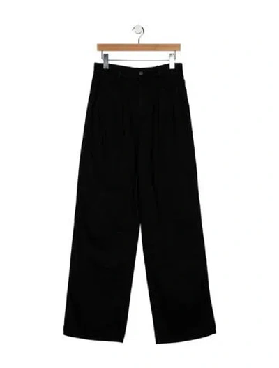 Pre-owned Grlfrnd High-rise Wide Leg Jeans In Black