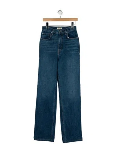 Pre-owned Grlfrnd High-rise Wide Leg Jeans In Blue