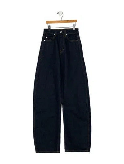 Pre-owned Grlfrnd High-rise Wide Leg Jeans In Blue