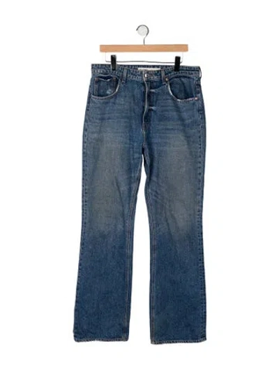 Pre-owned Grlfrnd High-rise Wide Leg Jeans In Blue