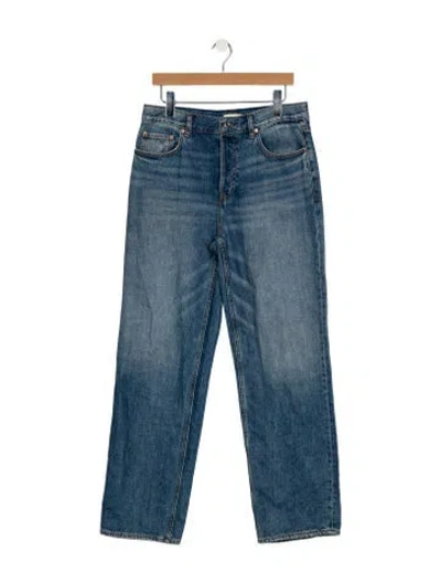 Pre-owned Grlfrnd High-rise Wide Leg Jeans In Blue
