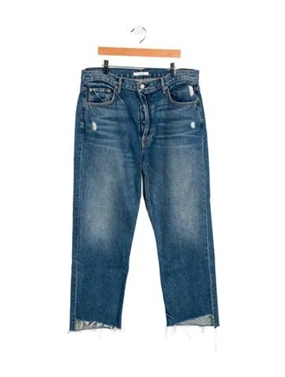 Pre-owned Grlfrnd High-rise Wide Leg Jeans In Blue