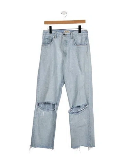 Pre-owned Grlfrnd High-rise Wide Leg Jeans In Blue