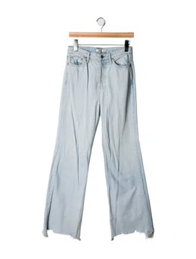 Pre-owned Grlfrnd High-rise Wide Leg Jeans In Blue
