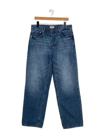 Pre-owned Grlfrnd High-rise Wide Leg Jeans In Blue