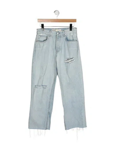 Pre-owned Grlfrnd High-rise Wide Leg Jeans In Blue