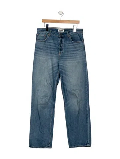 Pre-owned Grlfrnd High-rise Wide Leg Jeans In Blue