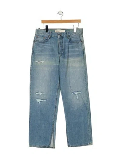 Pre-owned Grlfrnd High-rise Wide Leg Jeans In Blue
