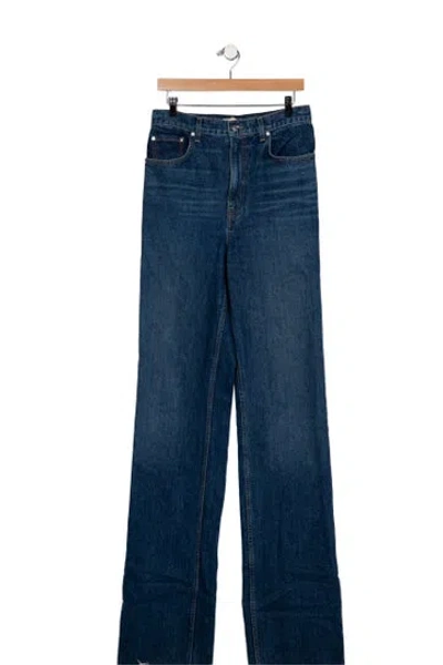 Pre-owned Grlfrnd High-rise Wide Leg Jeans In Blue