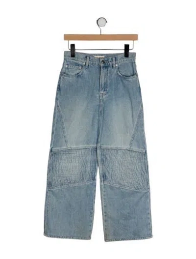 Pre-owned Grlfrnd High-rise Wide Leg Jeans In Blue