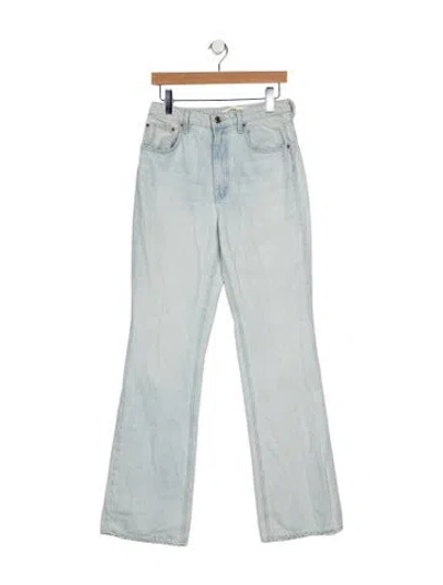 Pre-owned Grlfrnd High-rise Wide Leg Jeans In Blue