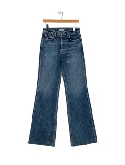 Pre-owned Grlfrnd High-rise Wide Leg Jeans In Blue
