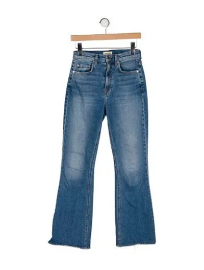Pre-owned Grlfrnd High-rise Wide Leg Jeans In Blue