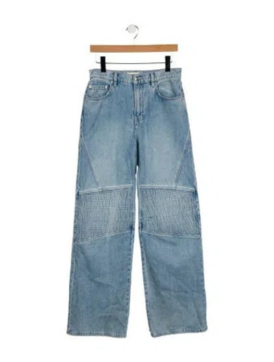 Pre-owned Grlfrnd High-rise Wide Leg Jeans In Blue