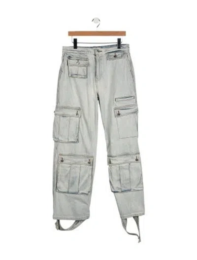 Pre-owned Grlfrnd High-rise Wide Leg Jeans In Blue
