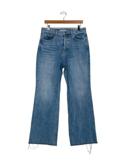 Pre-owned Grlfrnd High-rise Wide Leg Jeans In Blue